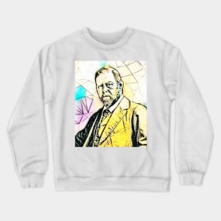 Bram Stoker Portrait | Bram Stoker Artwork 3 Crewneck Sweatshirt